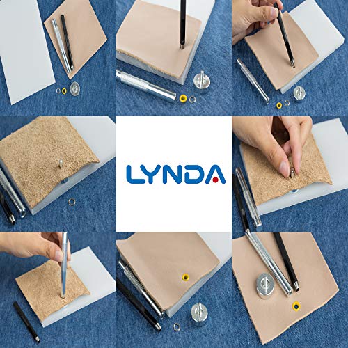 Multi-Color Grommets Kit 400 Sets 3/16 Inch, Lynda Metal Eyelets with 4 Pieces Installation Tools for Craft Making, Repair and Decoration. - Thumbnail 5