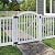 WamBam Traditional 4 by 4-Feet Premium Vinyl Yard and Pool Gate with Powder Coated Stainless Steel Hardware