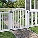 WamBam Traditional 4 by 4-Feet Premium Vinyl Yard and Pool Gate with Powder Coated Stainless Steel Hardware
