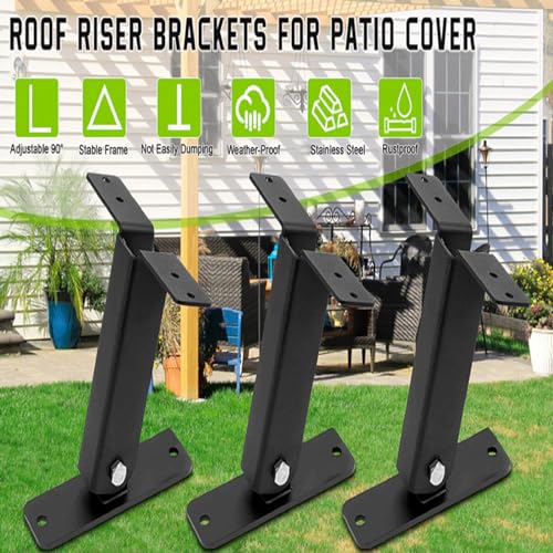 Support de toit de terrasse réglable pour corriger la pente de pergola - 5