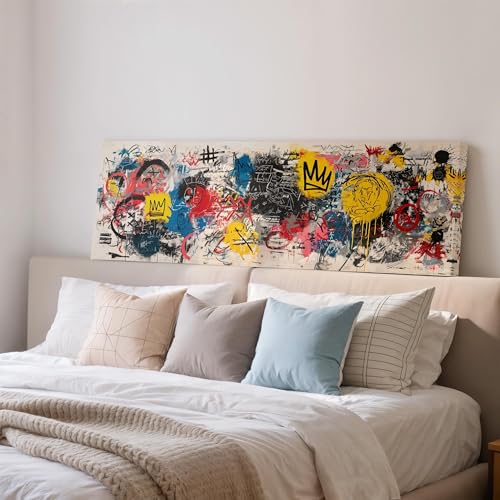 Graffiti et peinture abstraite pour salon industriel moderne - 2