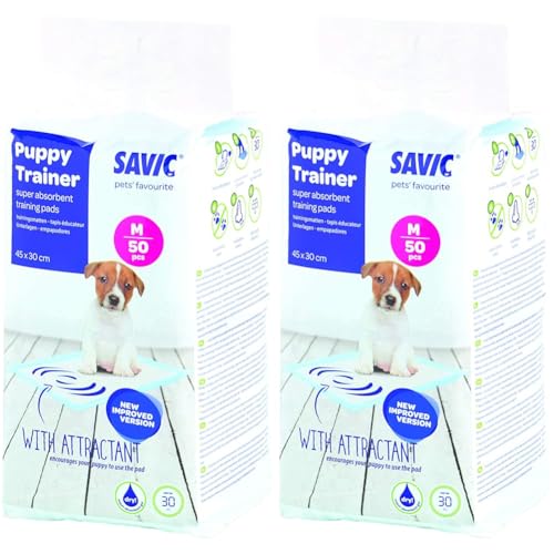 Nobby Puppy Trainer Starter Kit Pads, 50 Stück, mittel, für Tiere (Packung mit 2)