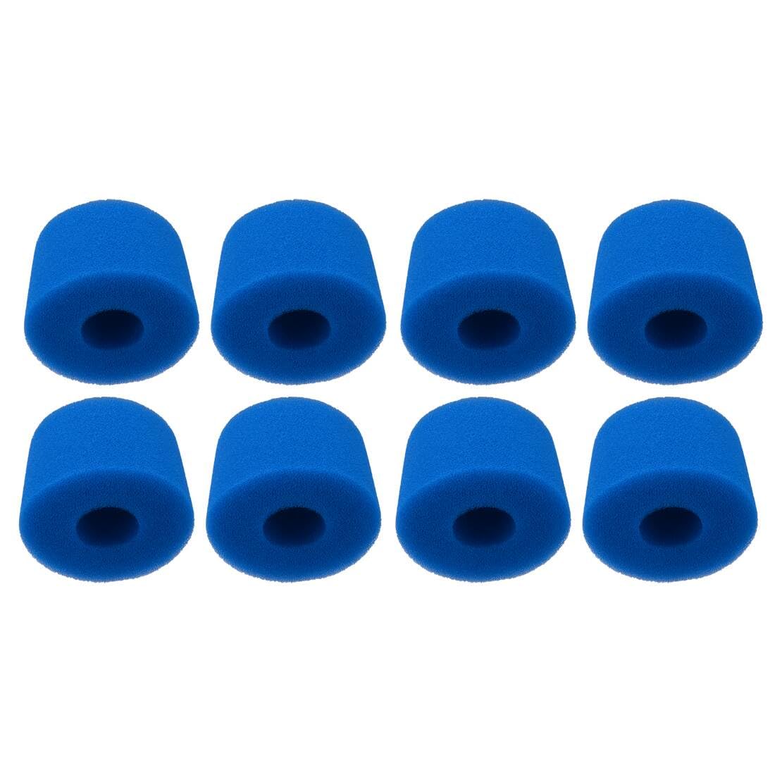 8Pièces Eponge de Filtration réutilisable et Lavable pour Cartouche Intex Pure Spa Type S1