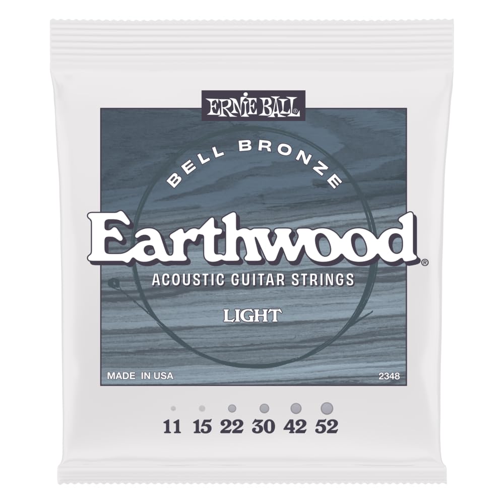 Ernie Ball Earthwood Bell Bronze Acoustic Guitar Strings (.011 - .052)