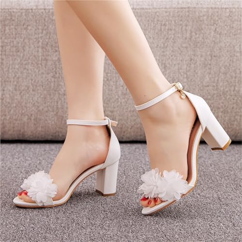 Women's Strappy Heels High Heeled Sandals Open Toe Comfortable Shoes With Adjustable Ankle Strap For Dressy Formal2