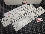 I-VTEC 12' (2-Pack) Vinyl Decal Sticker fits Honda Civic Si Type R RSX Select DOHC SOHC Color: (DOHC, Charcoal Metallic)