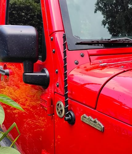 Image of Antenna Fits for Jeep Wrangler Gladiator JL JK JT Rubicon Sahara 2007-2026, Internal Copper Coil for Enhanced Reception, 13 inches Rubber Antenna Replacement Accessories