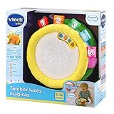 VTech Magiczne światła bębna | Zabawka dla dziecka +6 miesięcy | Dwujęzyczny hiszpańsko-angielski | Ponad 100 piosenek, melodii, fraz i dźwięków | Wersja ESP | Wielobarwny, Kolor, Pojedynczy