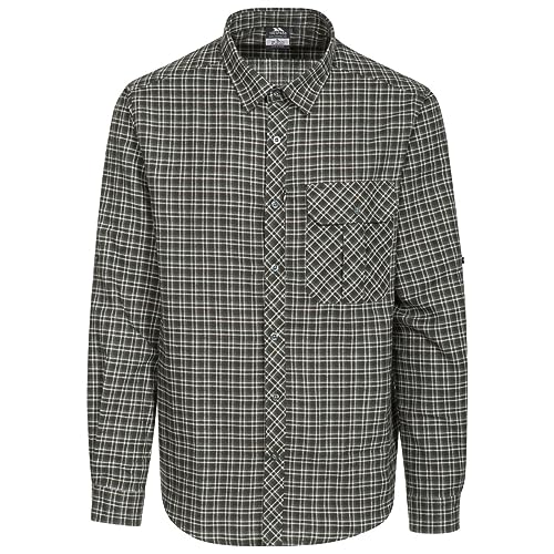 Trespass P Mens Long Sleeved Checked Shirt Snyper