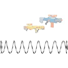 WORKER Spring Upgrade Kit Silver Metal for N-Strike Longshot CS-6 / Zombie Strike ZED Squad Longshot CS-12 Blaster Modify Toy 22 KG