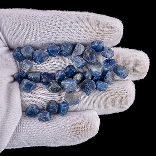 50Cts Natural Raw Blue Sapphire Gemstones, Rough Sapphire Healing Crystals, Energy Stone, Jewelry Making Handcrafts, Birthstone, Blue Gemstones And Crystals, Assorted Loose Stones #TOP4