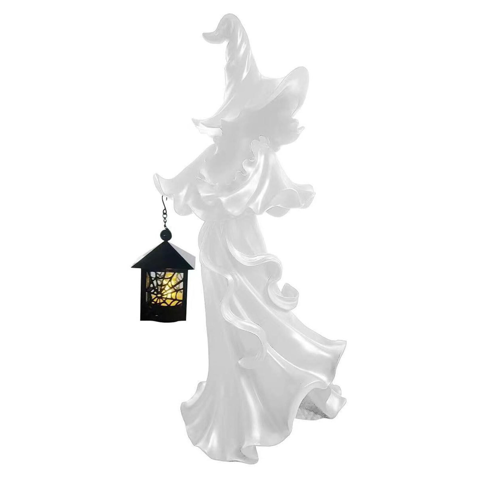 TWISAXC Halloween Witch LED Light For Desktop Decorations LED Light Ornament And Decor Simulated Atmosphere Desktop, white