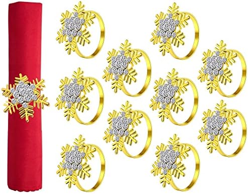 Christas Napkin Rings, 6 Pcs Christas Reindeer Napkin Rings Etal Elk