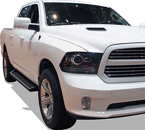 Estribos negros APS para Dodge Ram 1500 Quad Cab miniatura 6