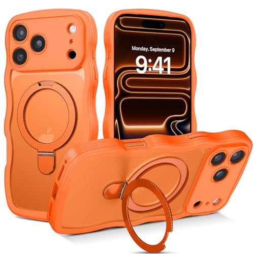 Coque iPhone 17 Pro Max GaoBao avec anneau de support Magsafe