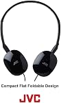 Jvc HAS160B Flats Lightweight Headband Headphones, Black