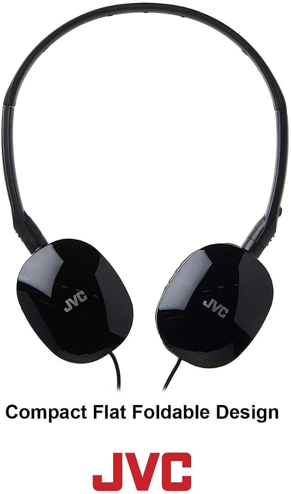JVC Flats On-Ear Wired Headphones - Flat Foldable Design - 30mm Driver for Powerful Sound - Soft Ear-Pads for Comfort – Steel Headband - Lightweight & Portable - PC/Laptop/Gaming - 3.5mm Slim Plug by JVC - Image 7