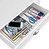 Yaheetech Scrivania Angolare per Computer Desktop Computer in Legno con Cassetto e Ripiano Portaoggetti per Postazione di Lavoro Elegante 106 × 71,5 × 76,5 cm Bianco #5