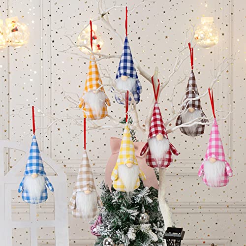 12 Pack Easter Gnomes Decorations Ornaments Set - Spring Gnome Plush Scandinavian Santa Beard Ornaments For Tree Home Decor #TOP1