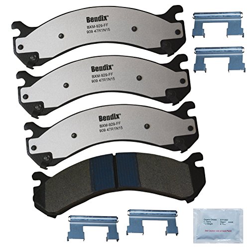 Image of Bendix Fleet Metlok MKD909FM Semi-Metallic Rear Brake Pads for Select Models Chevrolet Silverado 2500, 3500, 3500 Classic, HD, GMC Sierra HD