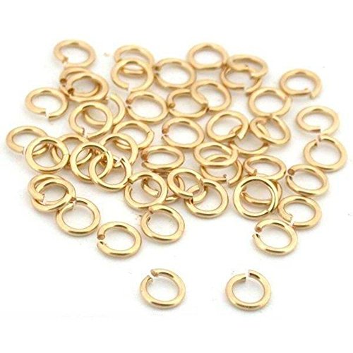 SPARIK ENJOY 25 Jump Rings 14K Gold Filled Open Jewelry 22 Gauge 3mm