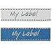 Produktbild alles-meine.de GmbH 2 TLG. Set: Etiketten - My Label - 6 cm * 1,5 cm - Aufnäher gewebter Flicken zum Aufnähen/Applikation - für Kinder & Erwachsene - Handmade - z.B. für selbst..