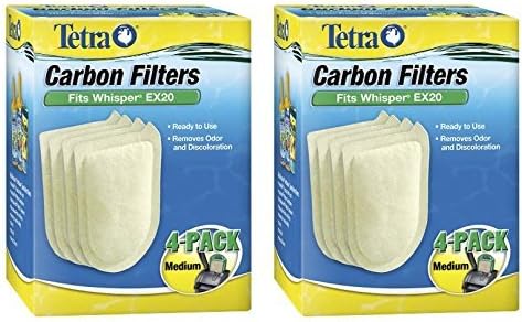 Tetra Whisper EX Carbon Filter Replacement Cartridge Medium. FIts EX20 ( 2x4Pk) (packaging may vary)