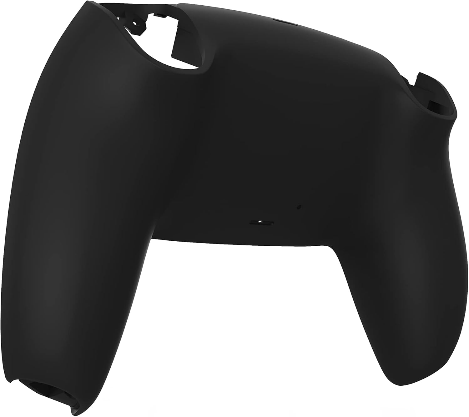 eXtremeRate Black Soft Touch Grip Custom Back Plate Bottom Shell Compatible with ps5 Controller, Replacement Back Shell Cover Compatible with ps5 Controller - Image 3