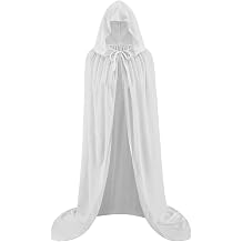 Colorful House Unisex Adult Full Length Velvet Cape with Hood Halloween Christmas Witch Cloak