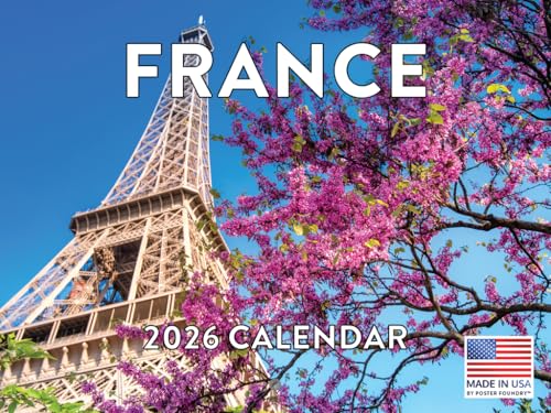 France Calendar 2026 Monthly Wall Calender 12 Month | American Made In The USA