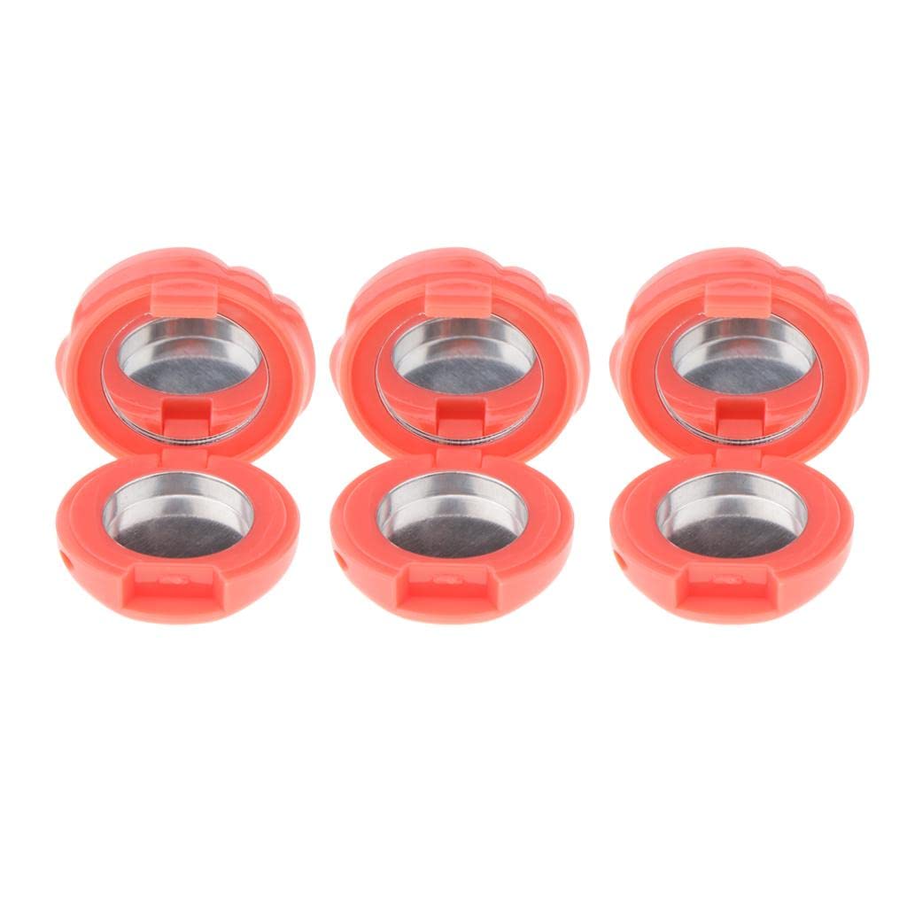 myaddiction 3pcs empty makeup palette powder eyeshadow blush lip gloss diy case grapefruit color