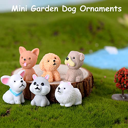 Fairy Garden Accessories, 12 Pcs Dog Miniature Figurines, Realistic Animals Dog For Fairy Garden, Miniature Terrarium Crafts ,Ornament For Home Office , Cake Toppers #TOP4