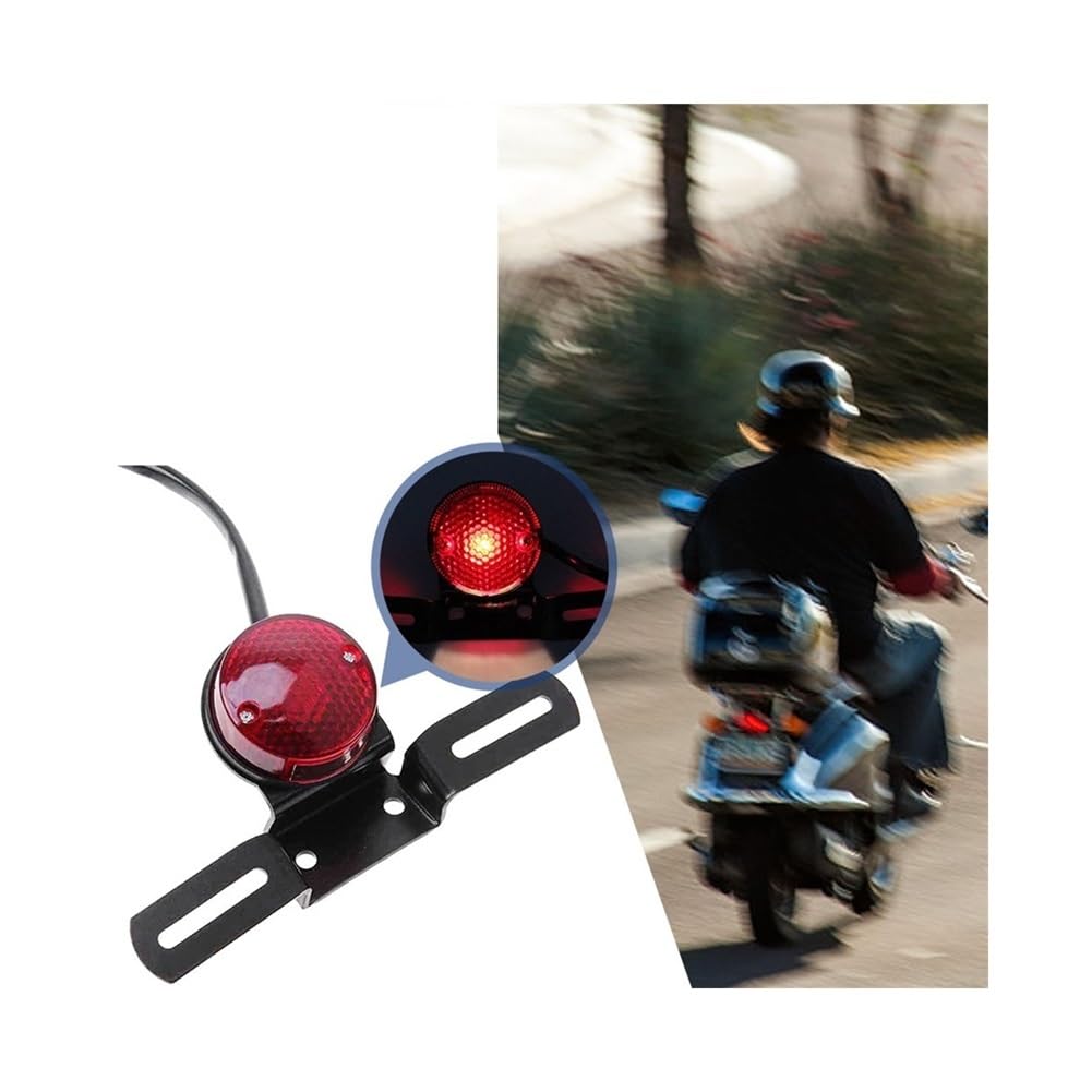 Fanale Posteriore Luce Di Segnalazione Freno Moto 12V Lampada Di Coda Posteriore A LED Universale Lampada Targa Per Accessori Moto Per Parti Di Moto