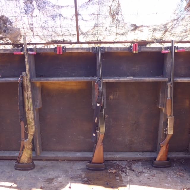 6-Pack Gun Stock Holder For Rifle or Shotgun, secure gun racks for UTV's, ATV's, Duck Blinds, Pit Blinds, Deer Stands, Golf Carts, Ranch Trucks, Hog Vehicles, Tractors and Hunting Boats.