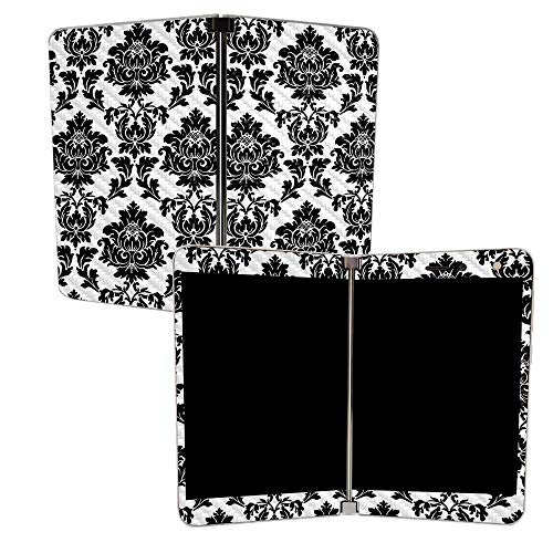 Image of MightySkins Carbon Fiber Skin for Microsoft Surface Duo - Vintage Damask | Protective, Durable Textured Carbon Fiber Finish | Easy to Apply | Made in The USA