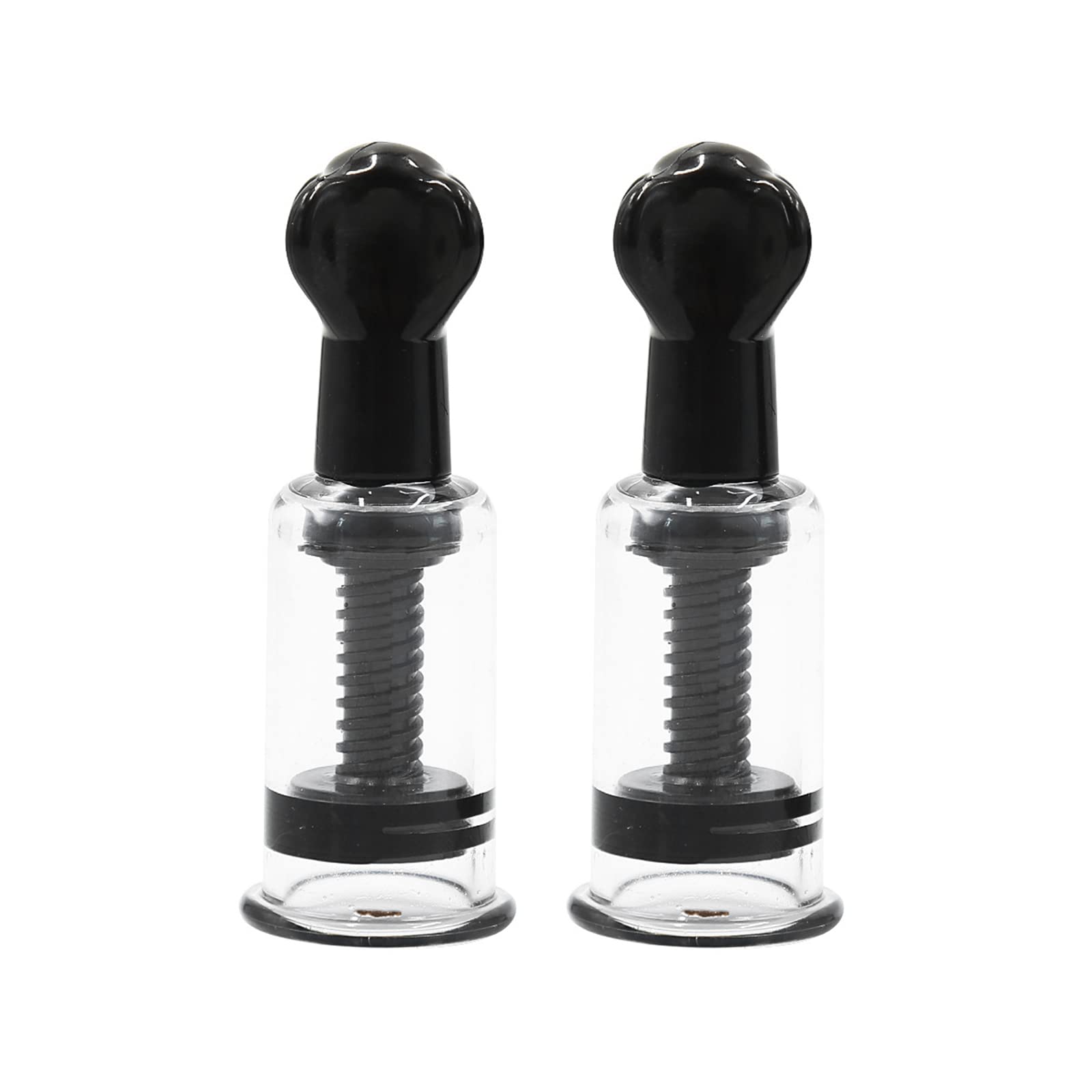 Ventouse de mamelon extra forte 3 tailles disponibles Ventouse de mamelon Stimulation mammaire Jouet sexuel transparent et visible Clitoris Sucker Tire-lait pour femmes couples (le noir, M)