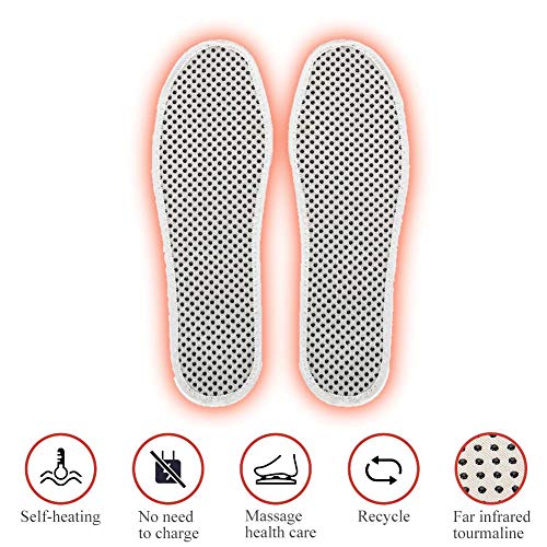 1 Pair Far Infrared Self-Heating Turmaline Magnet Therapy Insoles Unisex Foot Health Care