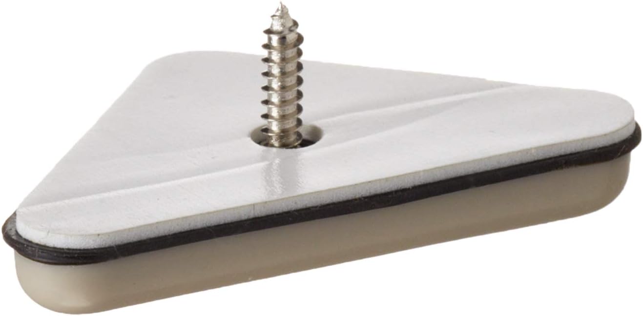 Shepherd Hardware 9243 2-Inch Adhesive Slide Glide Triangle Furniture Sliders, 4-Pack