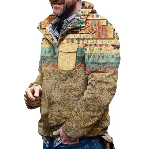 Sweat chaud vintage norvégien et pull en polaire homme d'hiver à manches longues