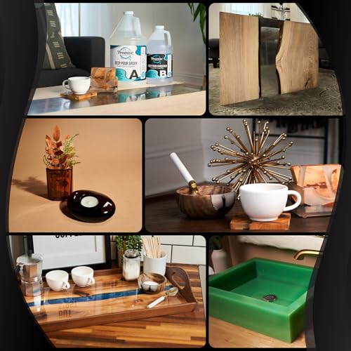 Promise Epoxy Deep Pour Epoxy Resin Kit 3 Gallon - Food Safe, Clear Casting, Ideal for River Tables, Castings & DIY Projects - Low Odor, High-Gloss Finish, Up to 4" Pouring Depth by Promise Epoxy - Image 6