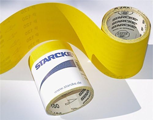 Starcke Aluminium Oxide Rolls. Sandpaper. 5m. All Grits. Coarse Medium Fine 60 80 120 180 240 320 400