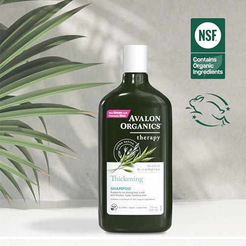 Image of Avalon Organics All Natural Biotin B-Complex Therapy Shampoo, 11 Fl Oz