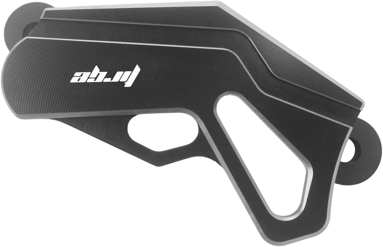 CNC Aluminum Rear Brake Disc Guard and Caliper Guard for CR125R CR250R CRF250R CRF450R CRF250X CRF450X CRF250RX CRF450RX CRF450L (Brake Disc Guard+Caliper Guard+Black)