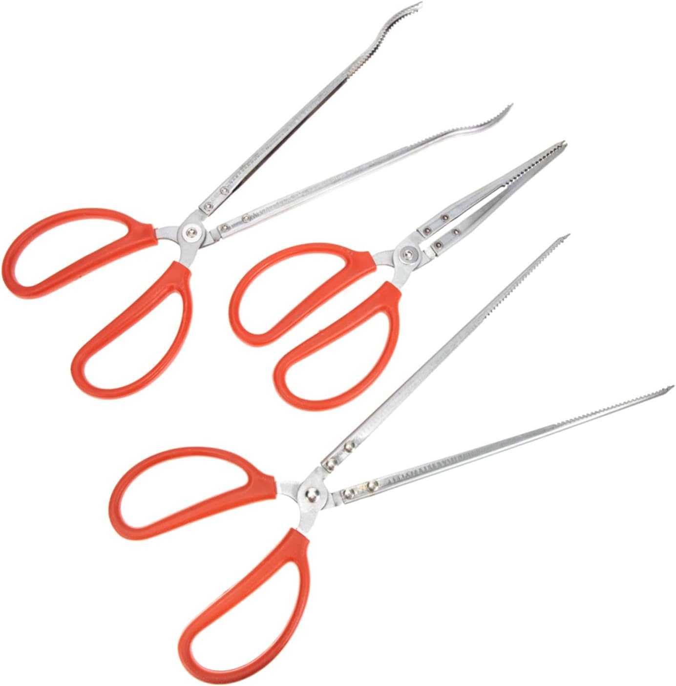 STOBAZA 3pcs Ergonomic Handle Fishing Grippers Pliers for Crabs Trap Clip Pliers Lobster Clamps