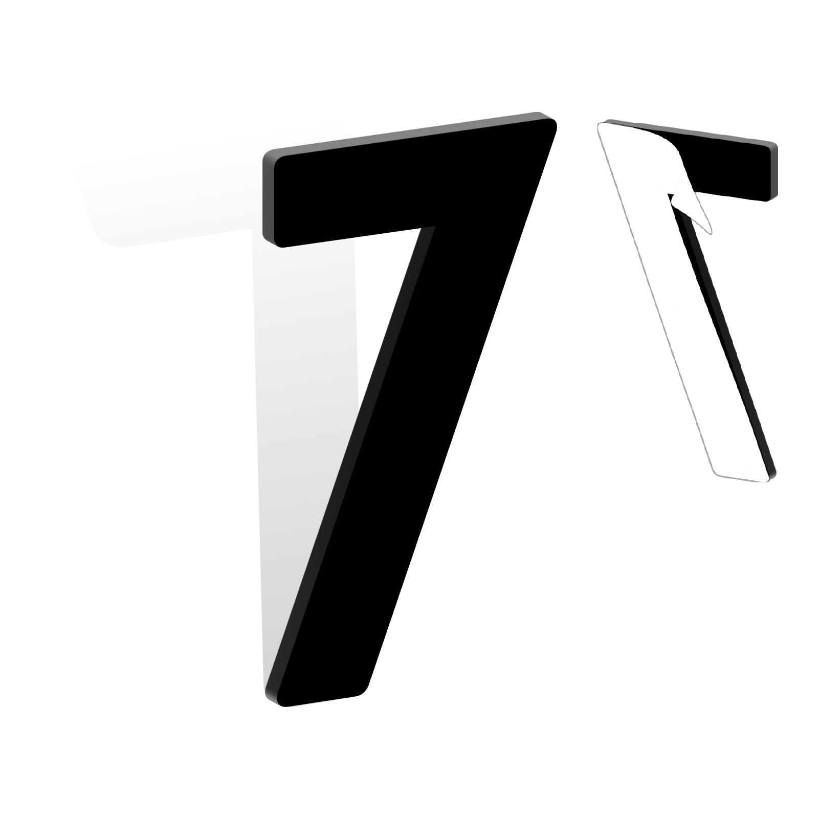 Samoprzylepne numery domów, akrylowe, nowoczesne numery i litery, czarne samoprzylepne numery do skrzynki pocztowej, numery drzwi do domu, biura, hotelu, apartamentów na zewnątrz (7)