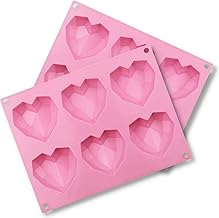 COLORBIRD Silicone Mold, Heart Silicone Mold, Resin Mold, Resin Clay, Glycerin Soap Mold [15+]