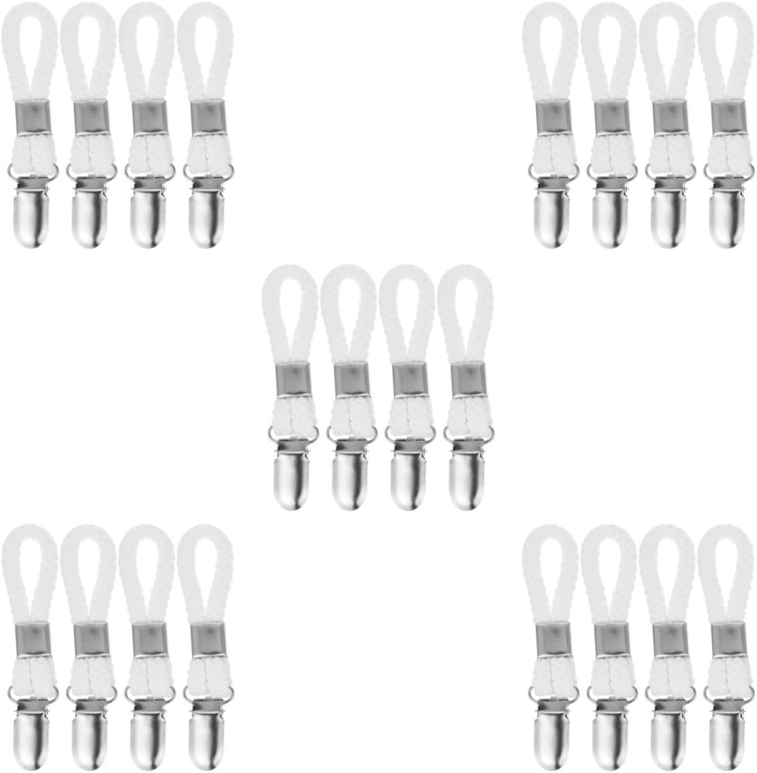 STOBAZA 5sets Towel Clip Hooks Hanging Clips for Towels Bathroom Kitchen Use Versatile Rope Loop for Secure Holding Lightweight Easy to Use 4pcs*5
