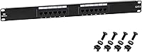 Vista 1 de Cable Matters [Listado UL] Panel de conexión de 12 puertos para montaje en pared o montaje en rack, Panel de conexiones IU Cat6 RJ45 para Ethernet