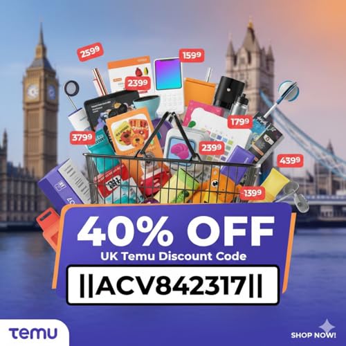 『UK Temu Discount Code 40% OFF [‖ACV842317‖] [EXISTING] User』のカバーアート