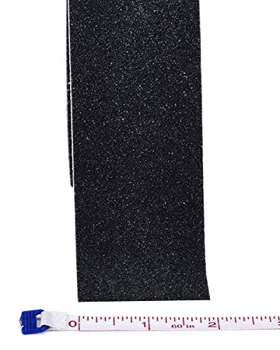 Anti Slip Tape, High Traction,Strong Grip Abrasive, Not Easy Leaving Adhesive Residue, Indoor & Outdoor (2" Width x 190" Long, Black) - Thumbnail 2
